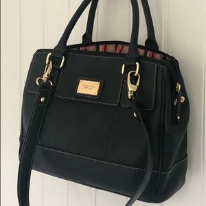 Tignanello Leather Satchel Handbag.